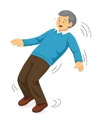姿勢反射障害のイラスト